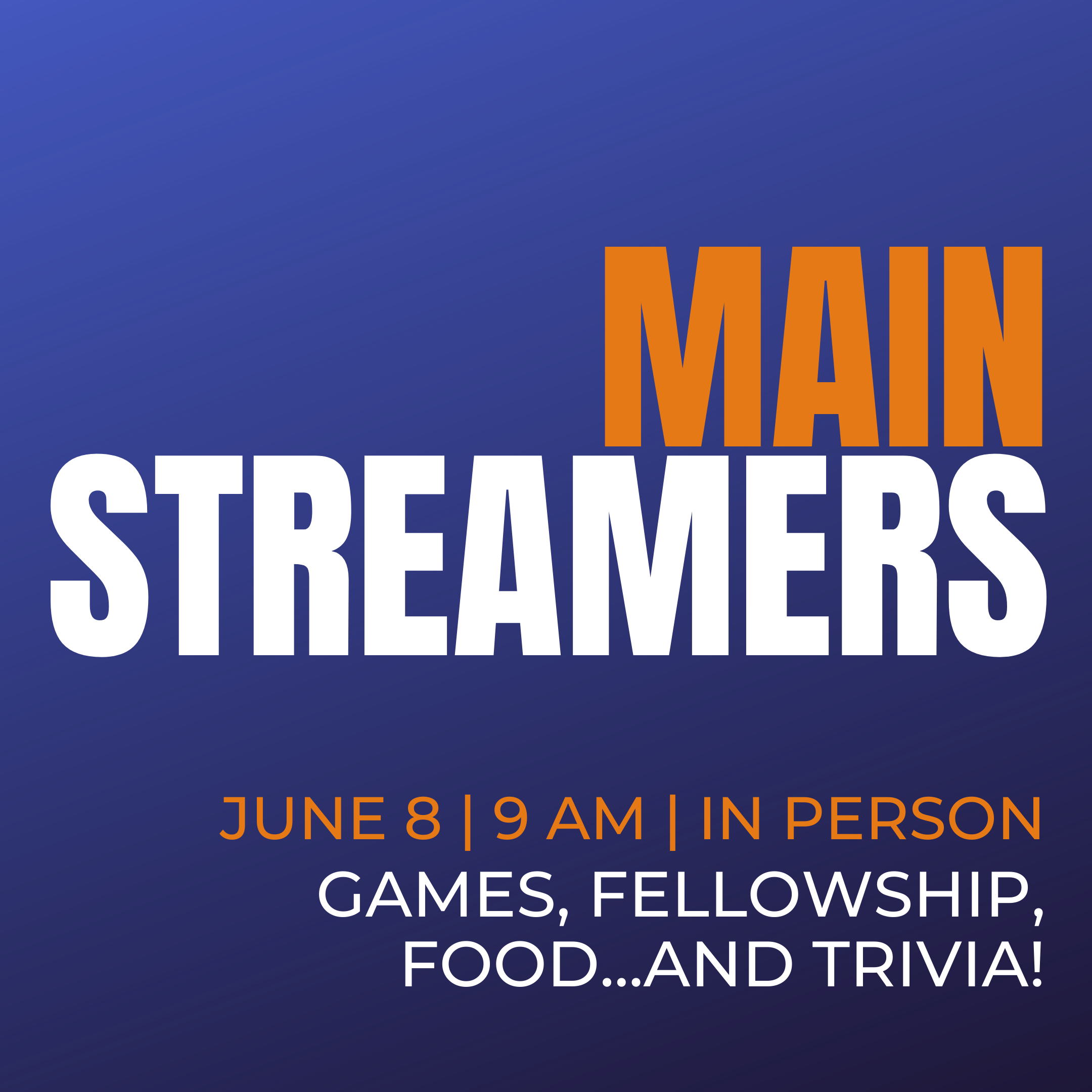 In-Person MainStreamers Resumes